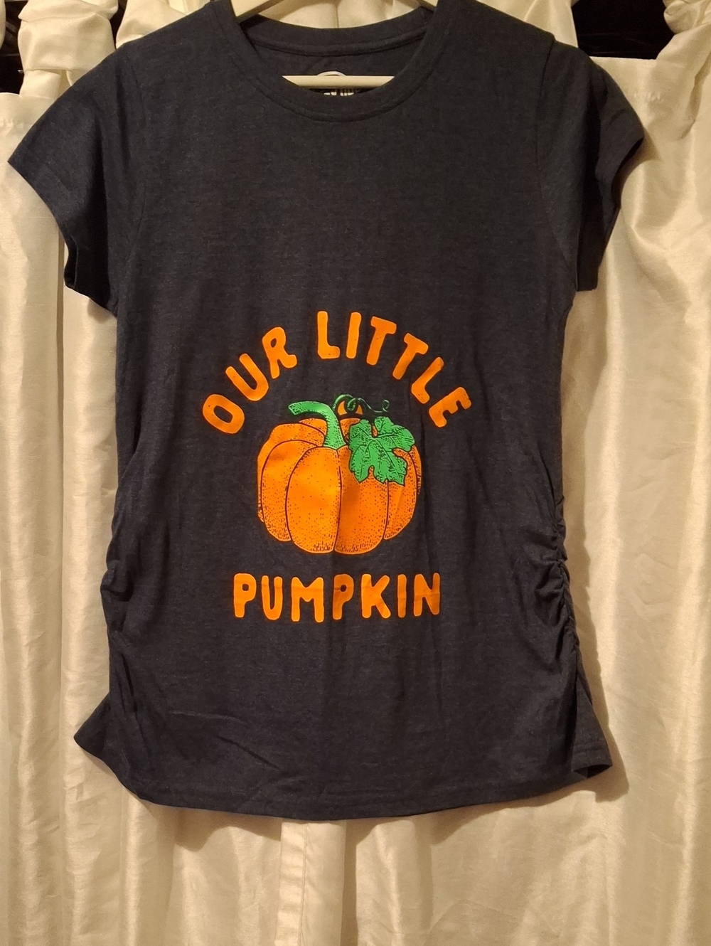 Crazy Dog T-Shirts Navy 'Our Little Pumpkin' Short Sleeve Tee